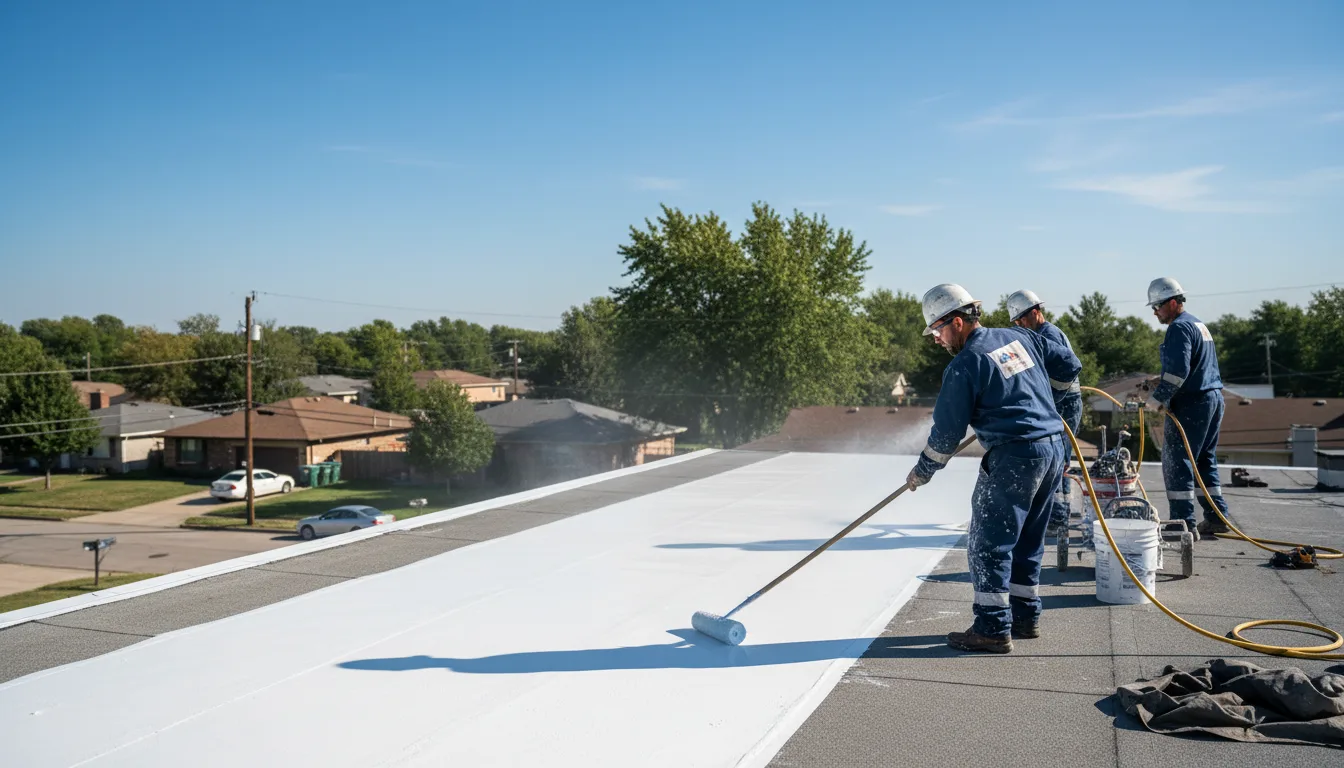Commercial roof coating in Everton, AR near me